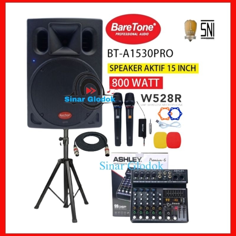 Jual Paket Sound System Speaker Aktif Inch Watt Baretone Bt