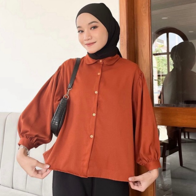 Jual Ld Cm Elze Blouse Shakilla Kemeja Atasan Wanita