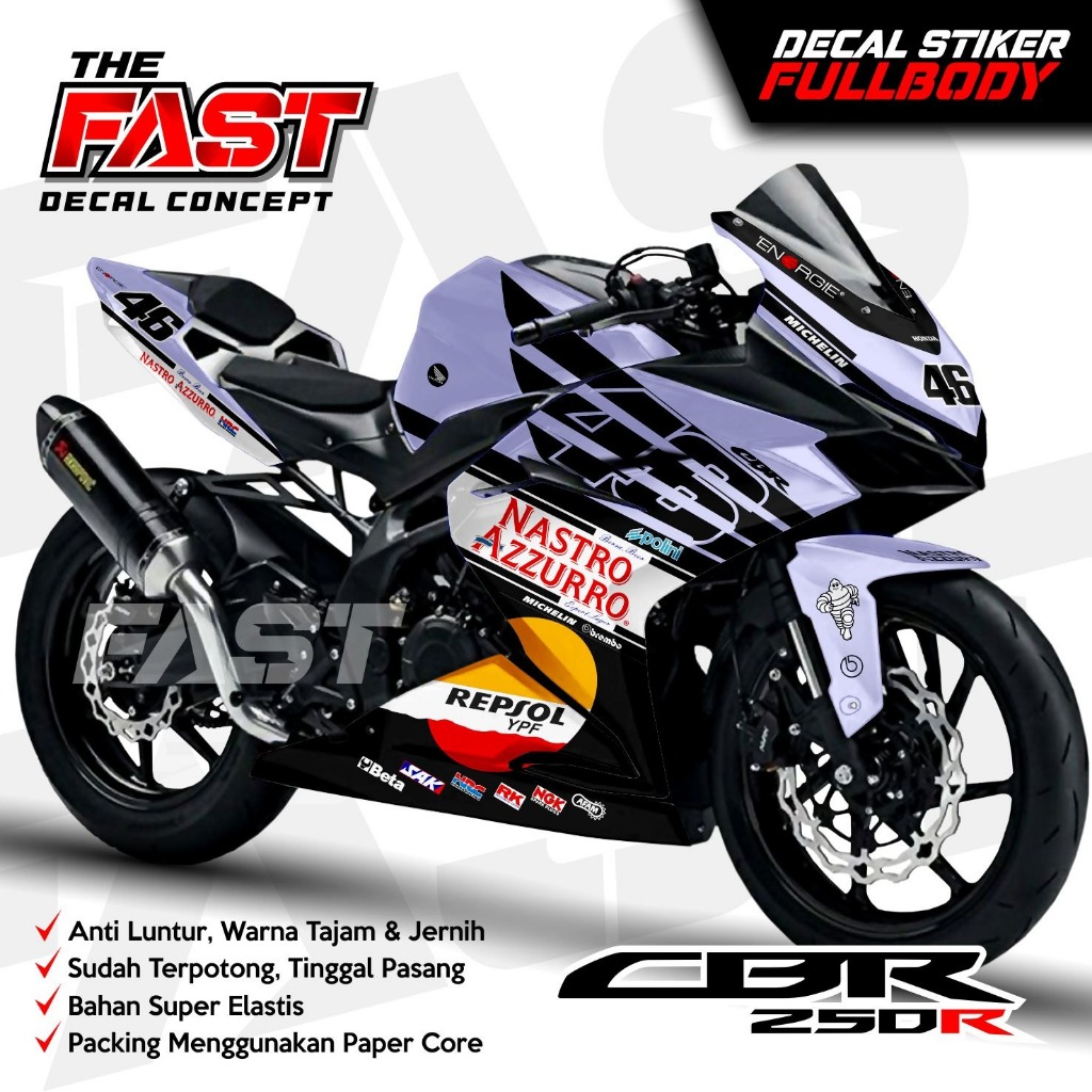 Jual Bisa Cod Stiker Cbr Rr Fullbody Decal Cbr Rr Fullbody