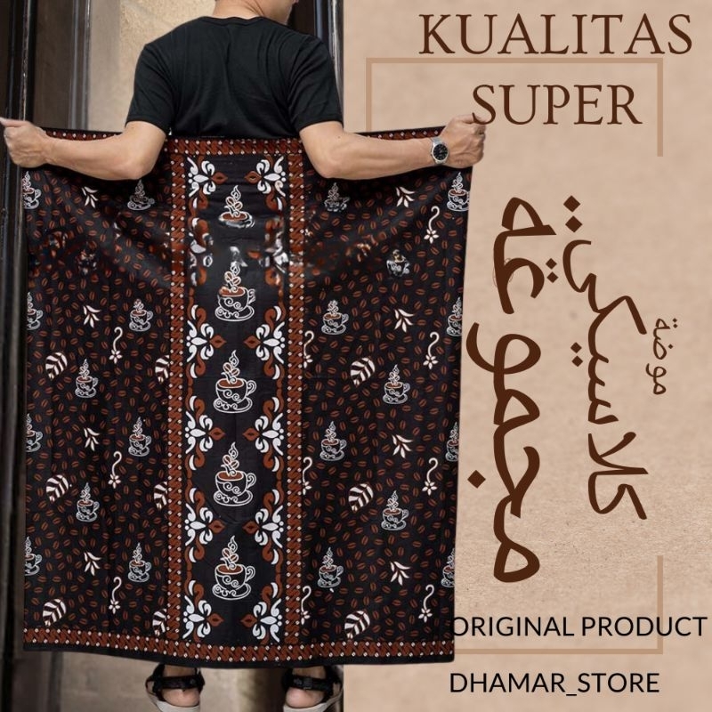 Jual SARUNG BATIK PRIA DEWASA KATUN ALUSAN MOTIF BIJI KOPI TERBARU