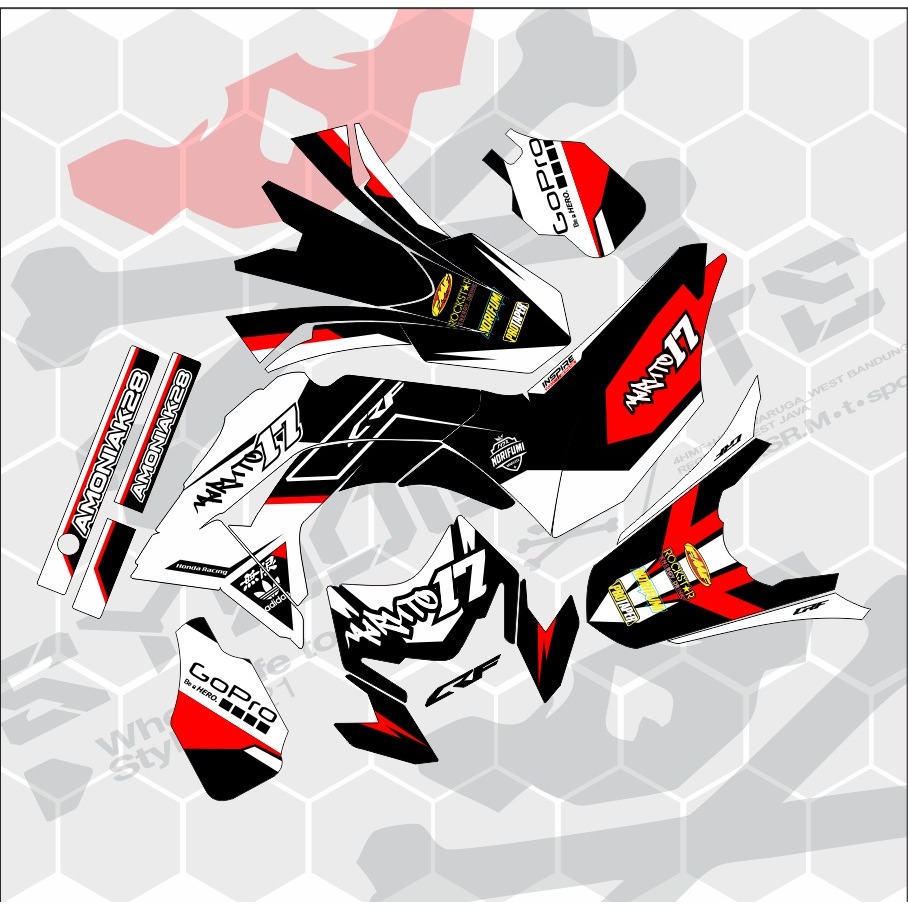 Jual Decal Stiker CRF 150L KLX BF D Tracker WR155 Klx Gordon Full