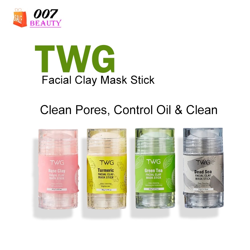 Jual Twg Green Tea Solid Mask Mud Mask Stick Cleansing Smear Style Rose