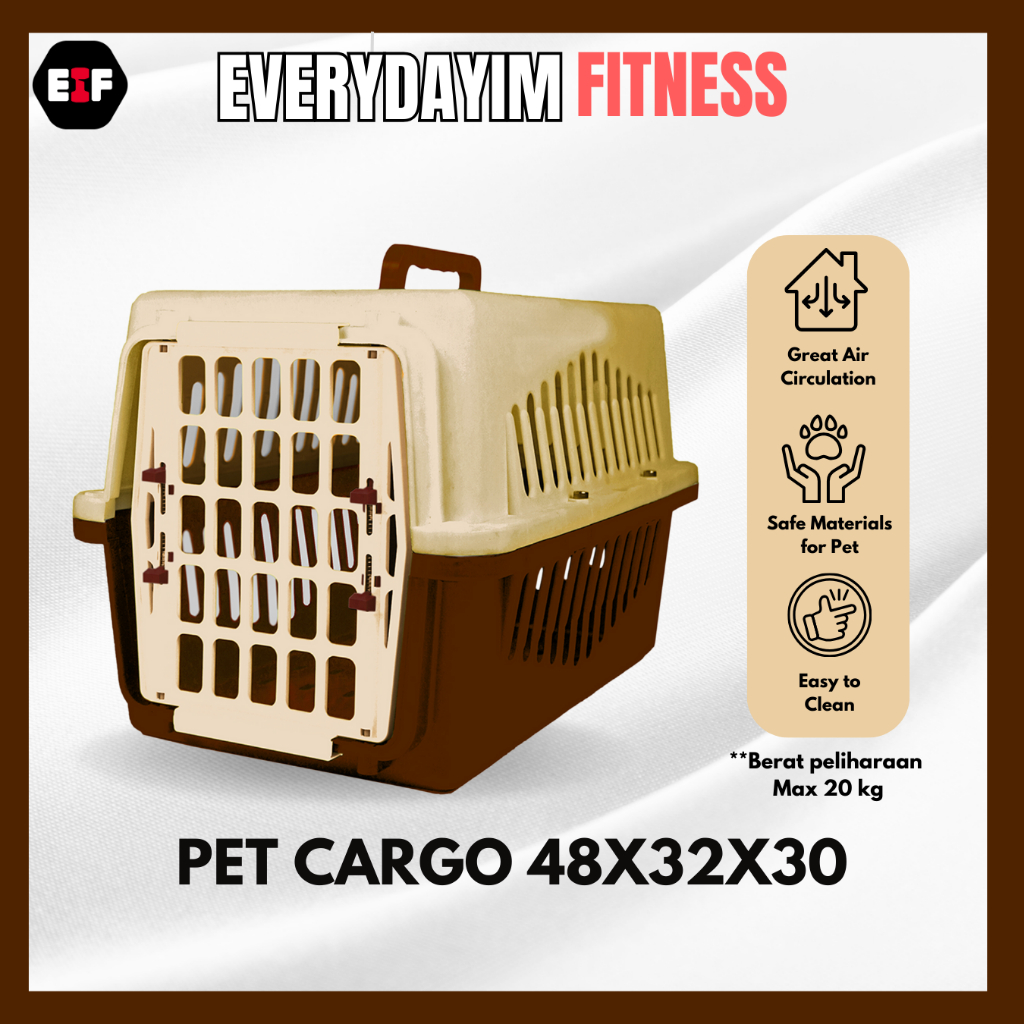 Jual Pet Cargo Carrier Kennel Box Kandang Kucing Anjing Hewan