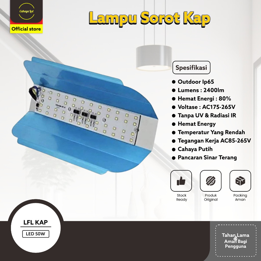 Jual Lfl Kap Sorot Pju W Sunlamp Sorot Outdoor Led W Lampu Sorot