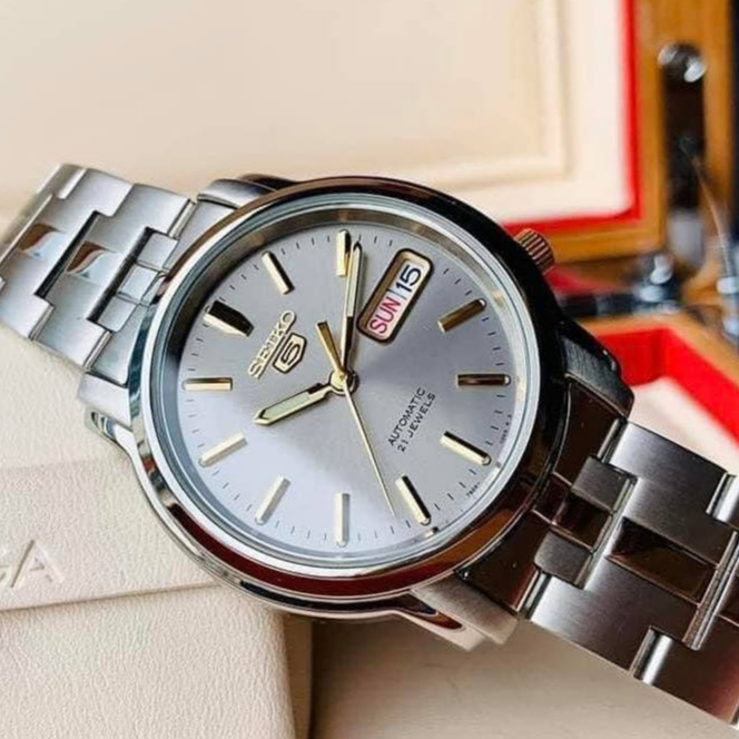 Jual Jam Seiko Sports Snkk K Automatic Dial Grey Original Shopee