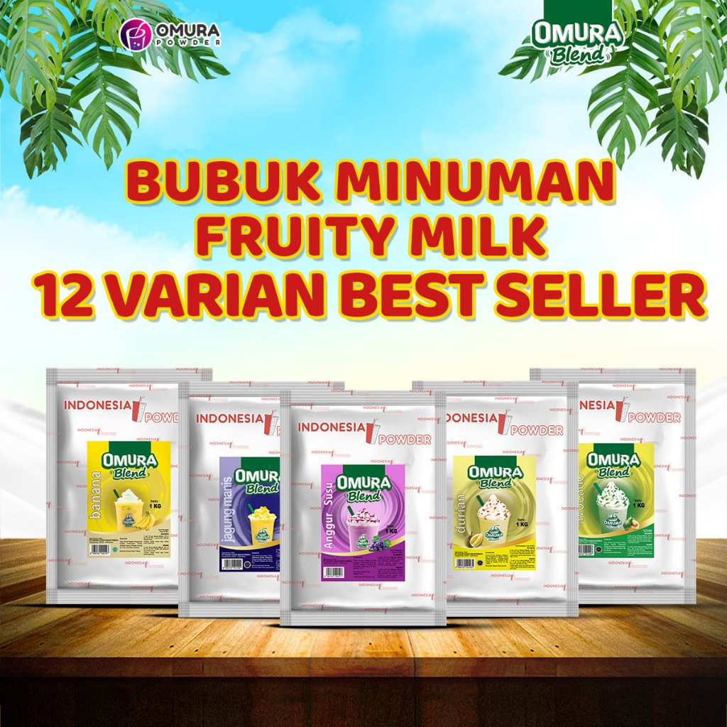 Jual Fruity Milky Series Omura Blend Bubuk Minuman Rasa Buah Susu