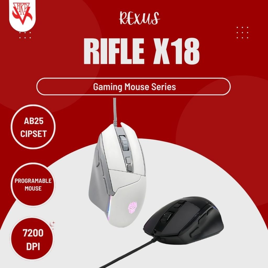 Jual Rexus Xierra Rifle X Gaming Mouse Series Shopee Indonesia