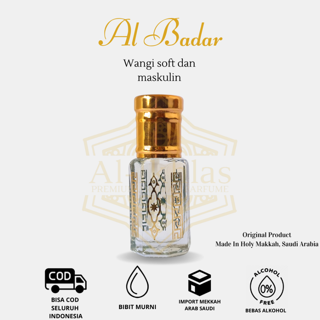 Jual Al Badar I Parfum Arab Original Bibit Asli Makkah NON ALKOHOL