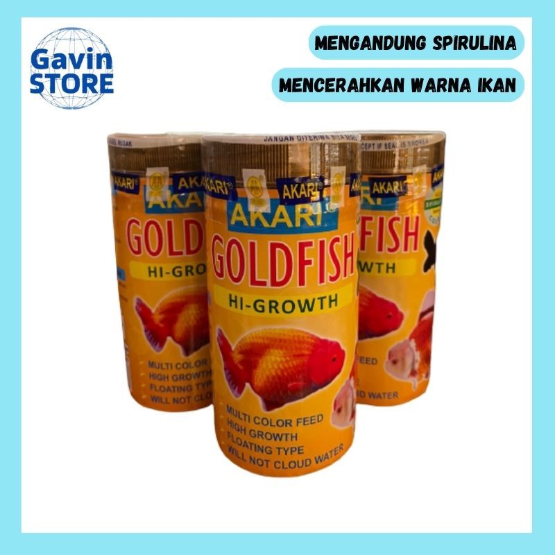 Jual Akari Goldfish Hi Growth Pelet Pakan Ikan Hias Makanan Ikan Gr