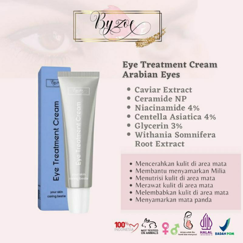 Jual Byzoe Eye Treatment Cream With Caviar Extract Ceramide Niacinamide