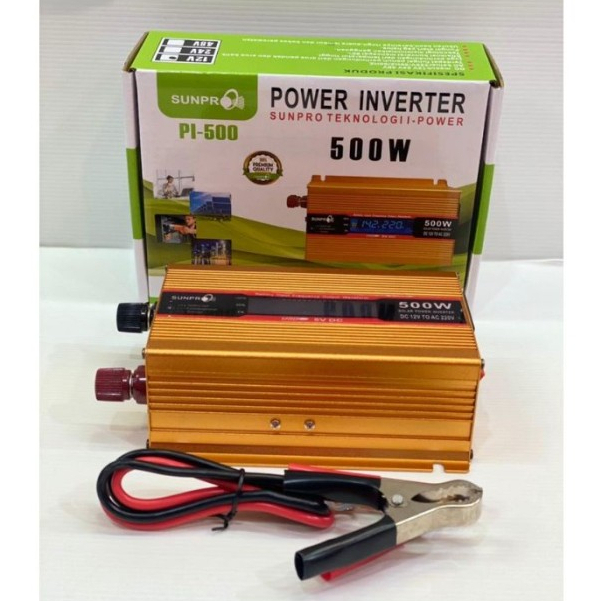 Jual POWER INVERTER DC Ke AC PI 500W SUNPRO 500 WATT Shopee Indonesia