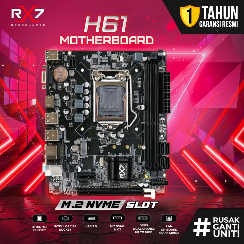 Jual Motherboar Rx H Lga Ddr H Mainboard Support Nvme