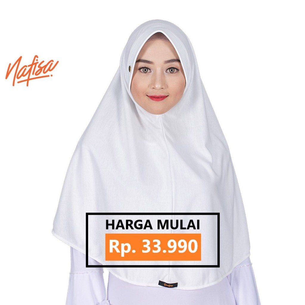 Jual Nafisa Asha Size L Jilbab Instan Bergo Kaos Hijab Instan Pet