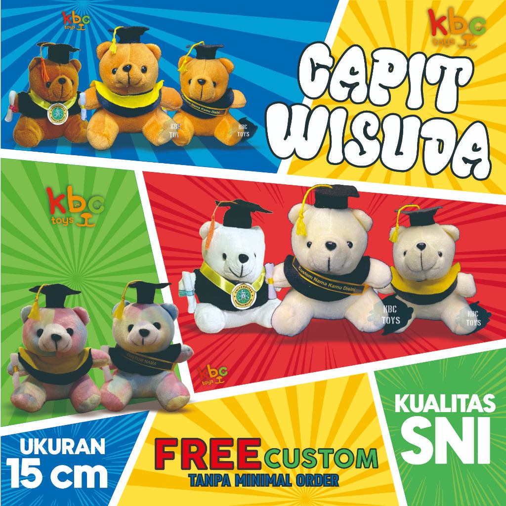 Jual Boneka Mini Wisuda Teddy Bear Mini Cm Beruang Wisuda Cocok