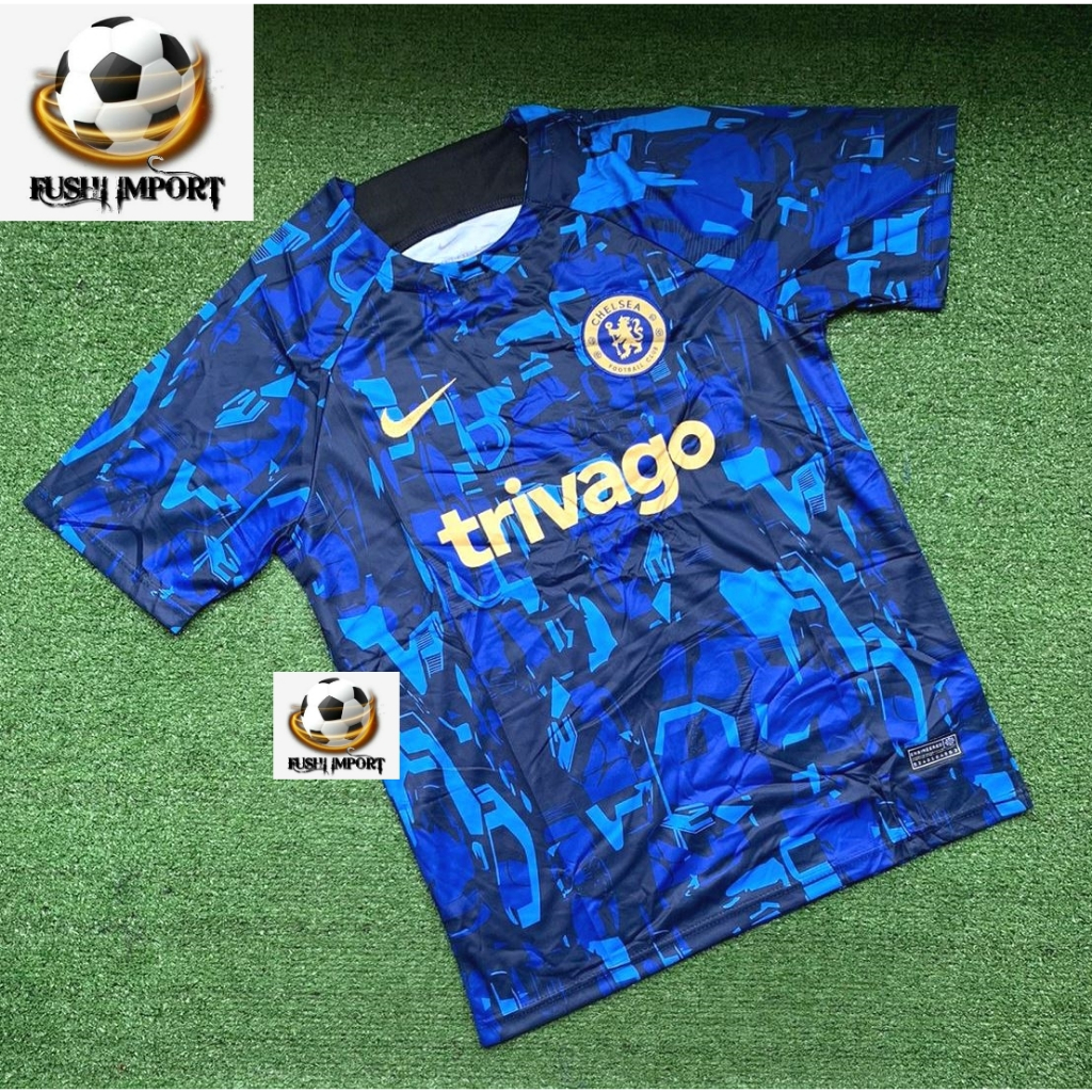 Jual Jersey Baju Bola Chelsea Pre Match Shirt NEW 2023 2024 Grade Ori