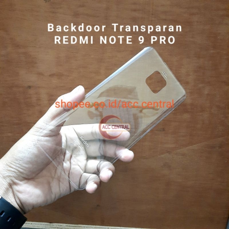 Jual Backdoor Transparan Xiaomi Redmi Note 9 Pro Backcover Back