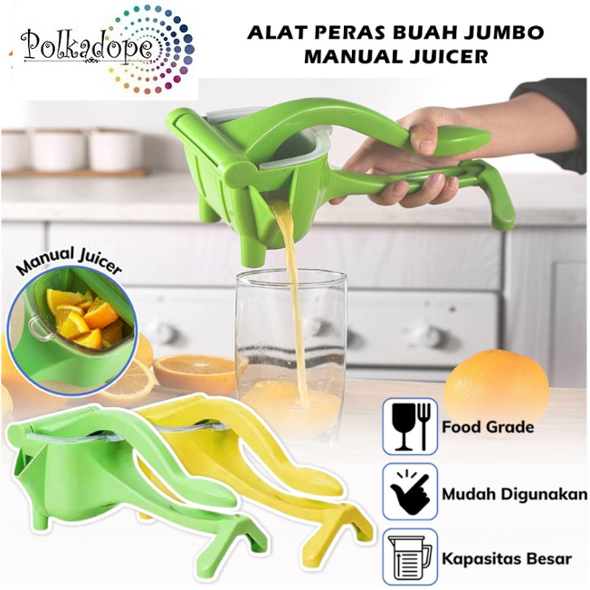 Jual Alat Peras Buah Jumbo Plastik Manual Hand Pressed Juicer Pemeras