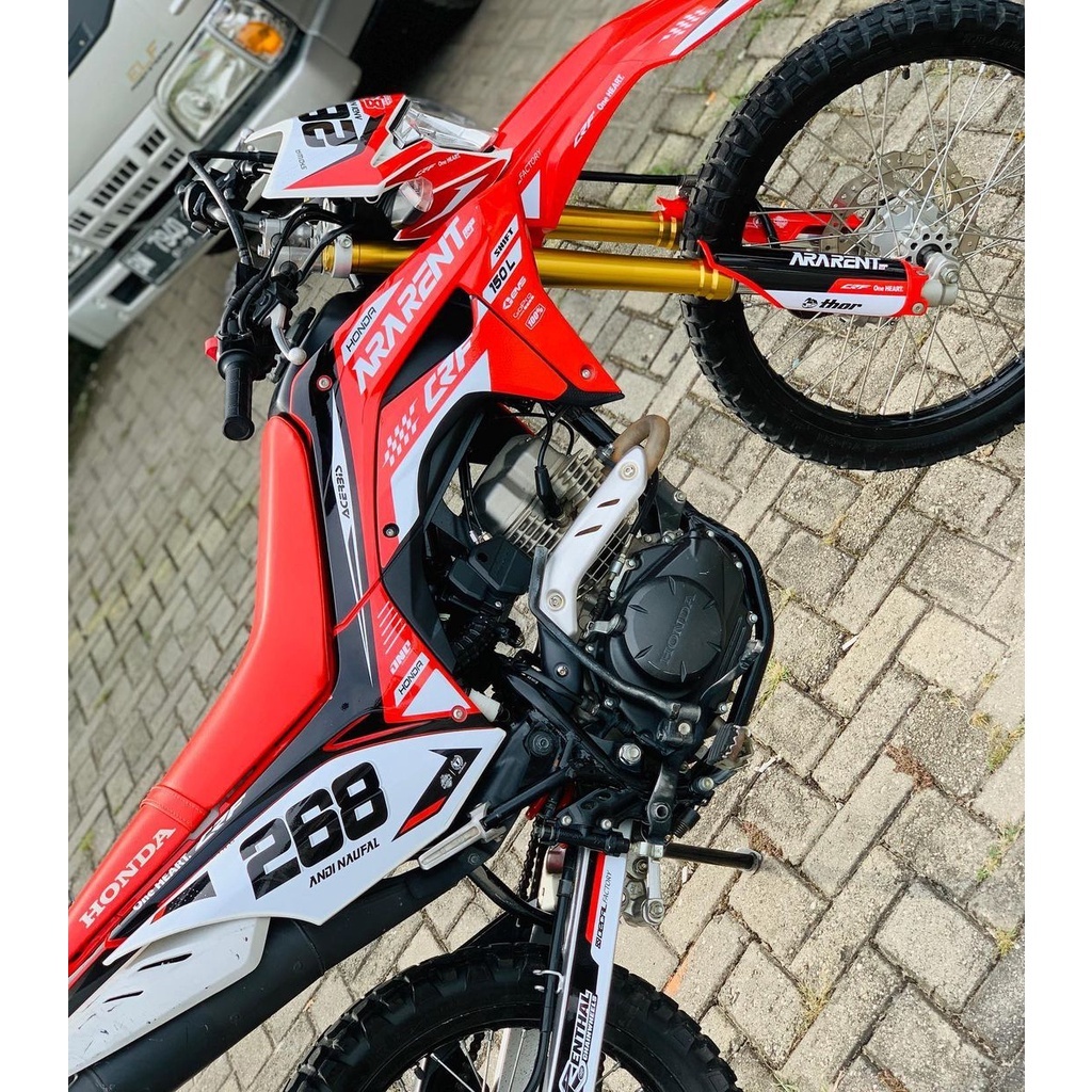 Jual Decal Crf 150 L Full Body Decal Supermoto Dtracker Klx Bf Gordon