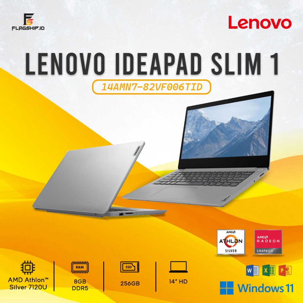 Jual Lenovo Ideapad Slim Amn Vf Tid Athlon U Ram Gb Gb