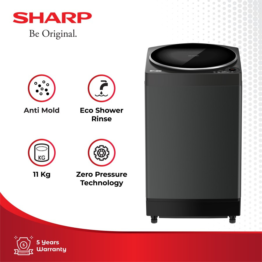 Jual Sharp Mesin Cuci Tabung Top Loading Kg New Megamouth Es