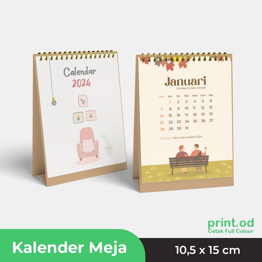 Jual Desk Calendar I Kalender Meja A I Kalender Meja Aesthetic I