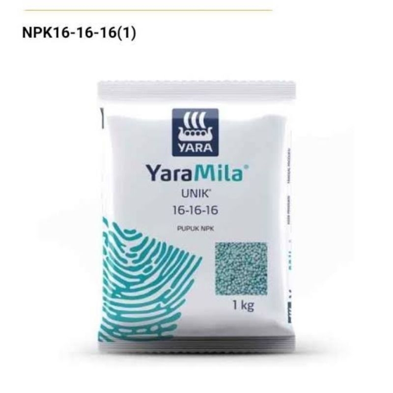 Jual Pupuk NPK 16 16 16 Yaramila UNIK Original Pabrik 1kg Shopee