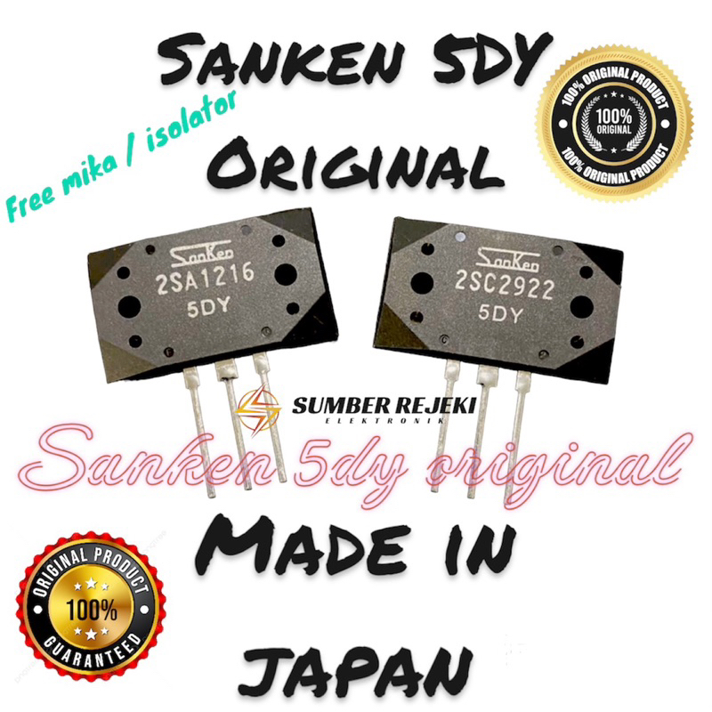 Jual TRANSISTOR SANKEN 5DY ORIGINAL MADE IN JAPAN Shopee Indonesia