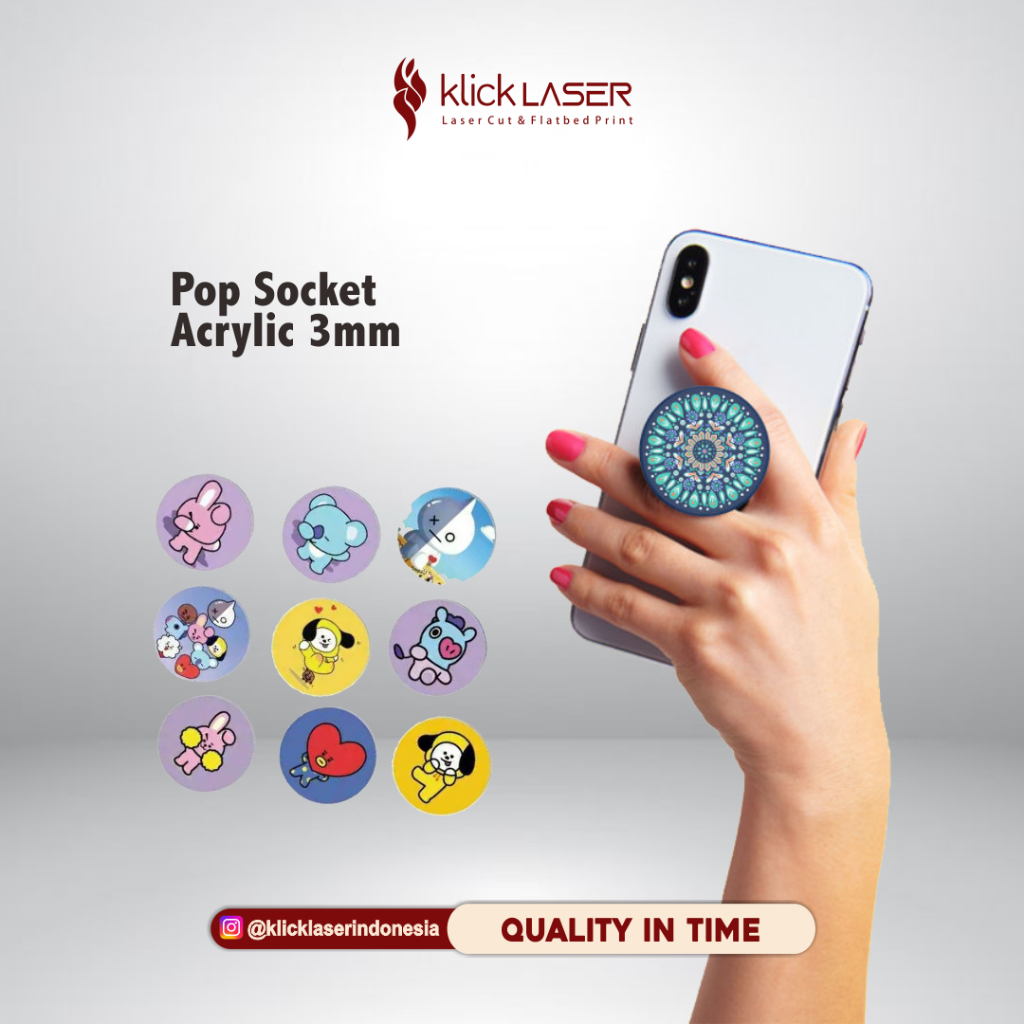 Jual Pop Socket Akrilik Custom Bisa Satuan Shopee Indonesia