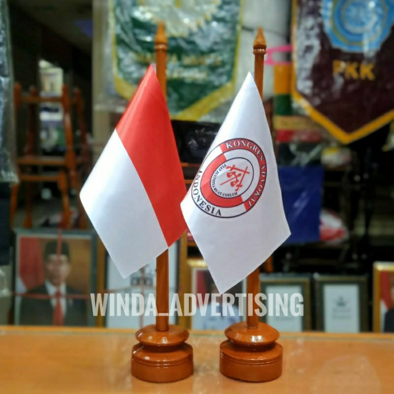 Jual Bendera Kongres Advokat Indonesia Bendera Meja Indonesia Tiang