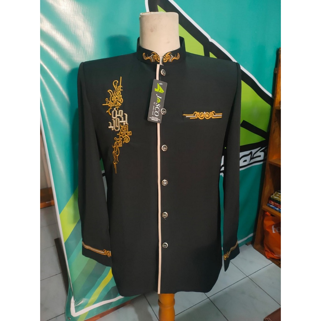 Jual Jas Koko Pria Dewasa Jasko Tasik Original Bordir Motif Kaligrafi