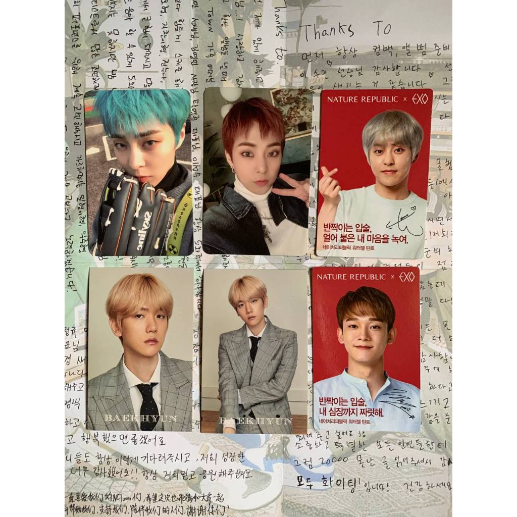 Jual Photocard Official Exo Sehun Chanyeol Xiumin Chen