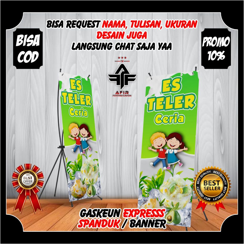 Jual Spanduk Es Teler Premium Banner Jualan Minuman Es Teler Design