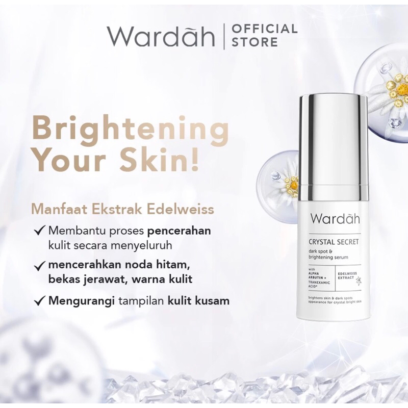 Jual Wardah Crystal Secret Dark Spot Brightening Serum Ml Shopee