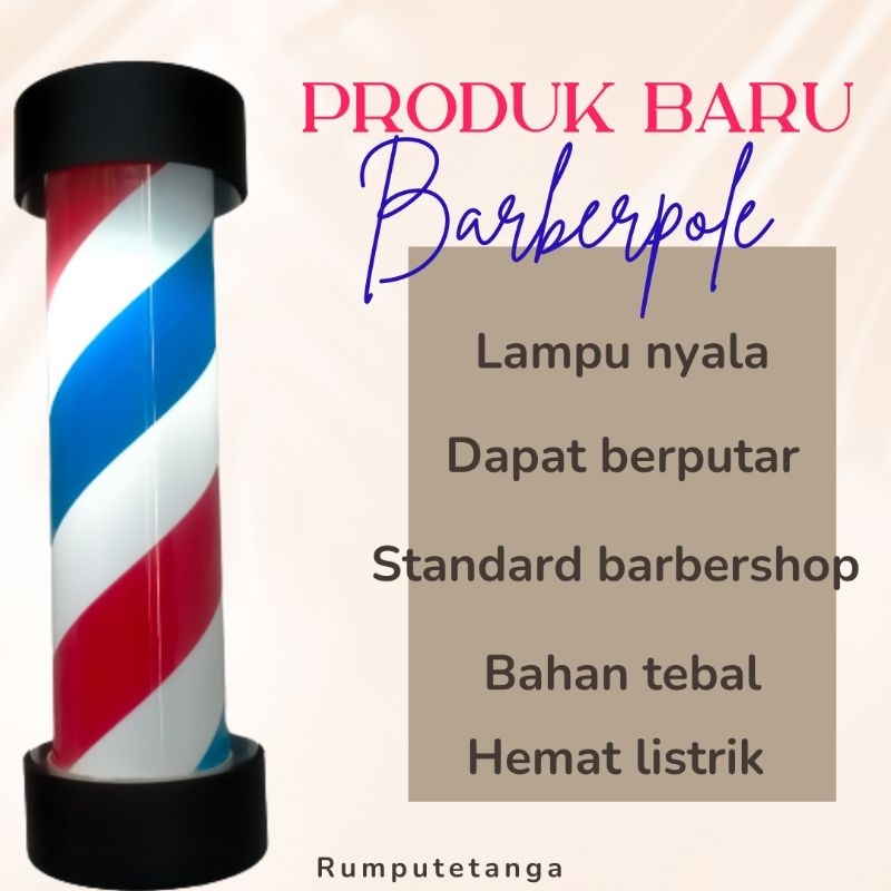 Jual Lampu Barbershop Berputar Atau Lampu Barberpole Shopee Indonesia