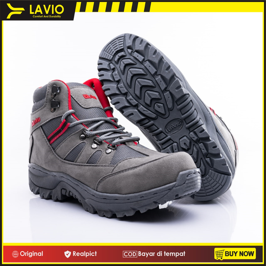 Jual Sepatu Safety Pria Lavio Geneva High Quality Premium Ujung Besi