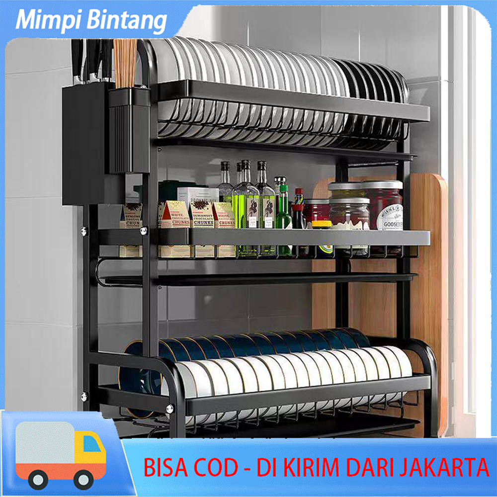 Jual Rak Piring Dapur Rak Pembuangan Rak Sudut Rak Piring Multifungsi