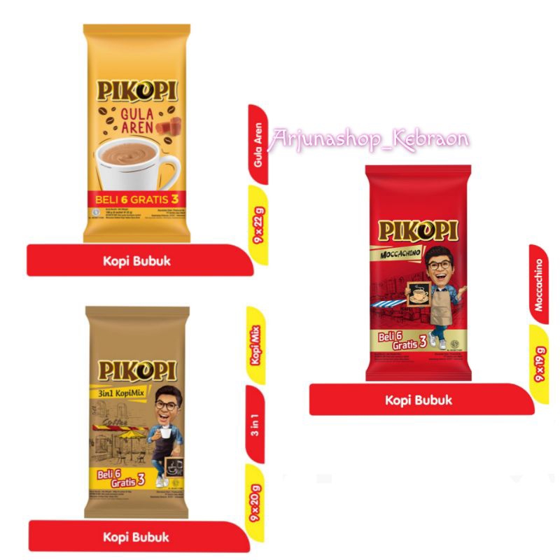 Jual PIKOPI Gula Aren Mix Moccachino Pack Isi 9x20gr Shopee Indonesia