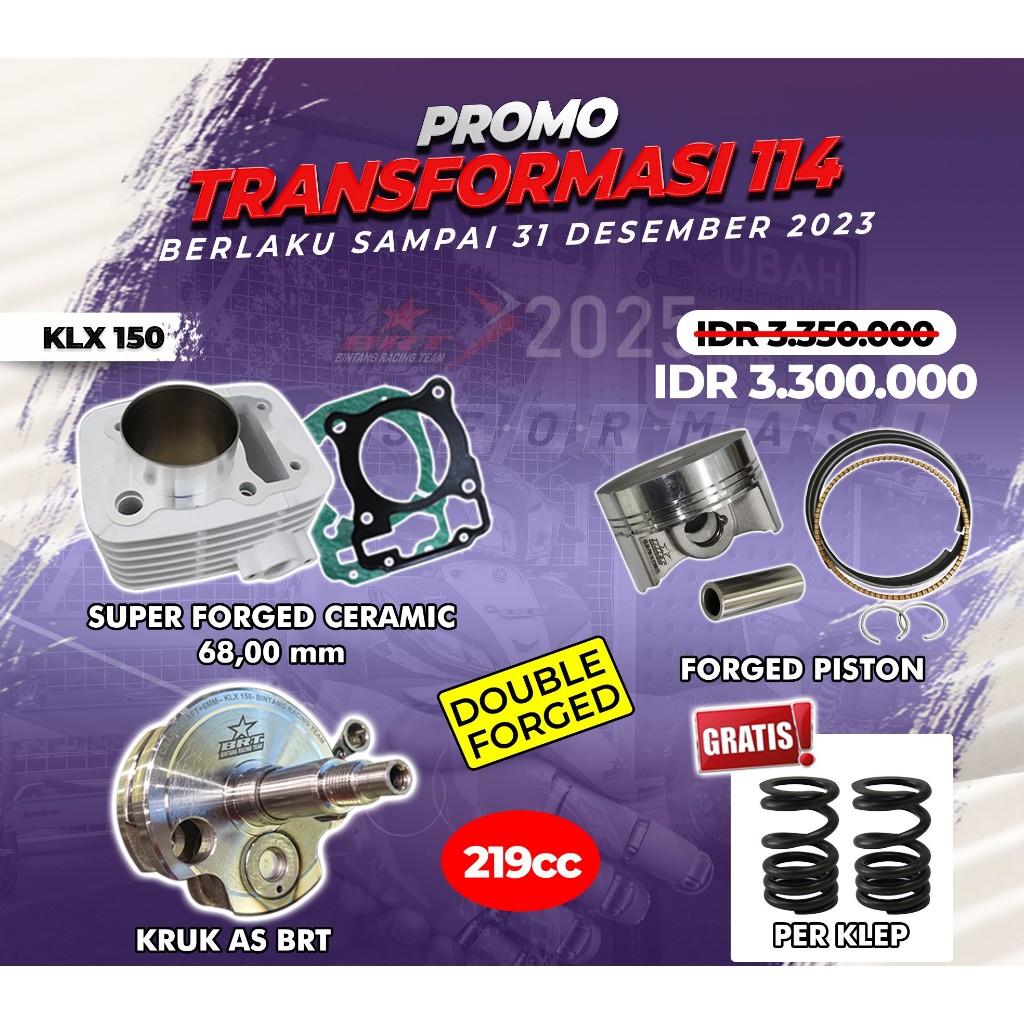 Jual PAKET BLOK PISTON KLX 150 BRT Shopee Indonesia