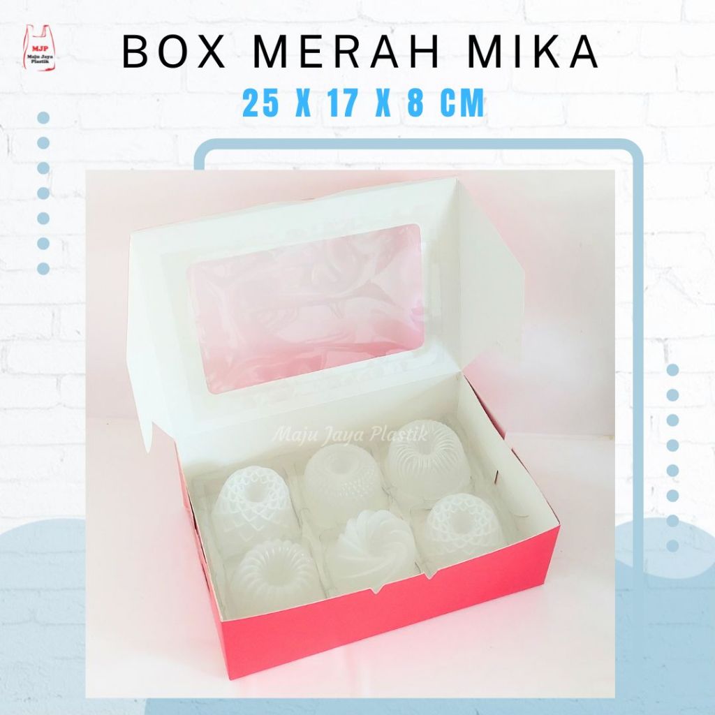 Jual Min Pcs Tray Mika Puding Dan Cake Isi Slot Mika Alas Tatakan