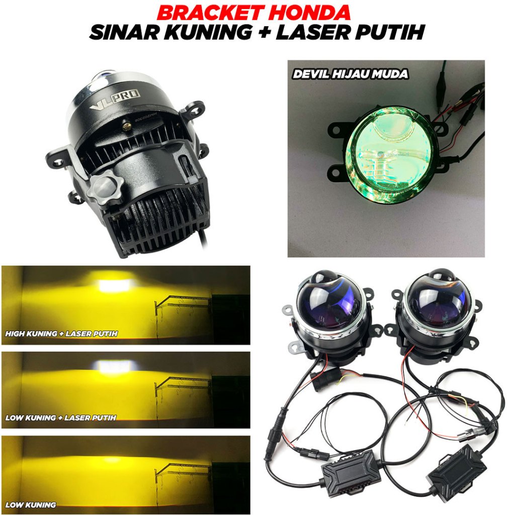 Jual Foglamp Biled Vlpro F11 50w 3 Inch Devil Laser Blue Lens Original