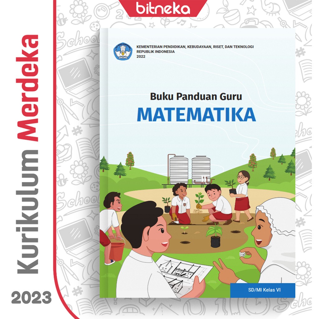 Jual Buku Panduan Guru Matematika BARU SD MI Kelas 6 Kurikulum Merdeka