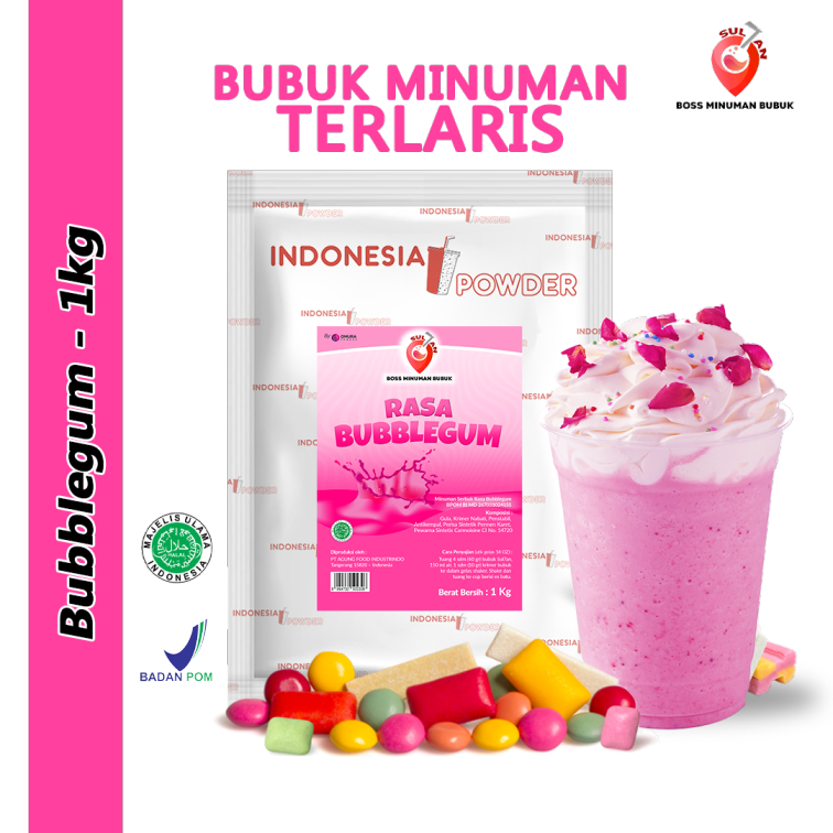 Jual SULTAN Bubuk Minuman Mix Rasa Bubble Gum Permen Karet Instant