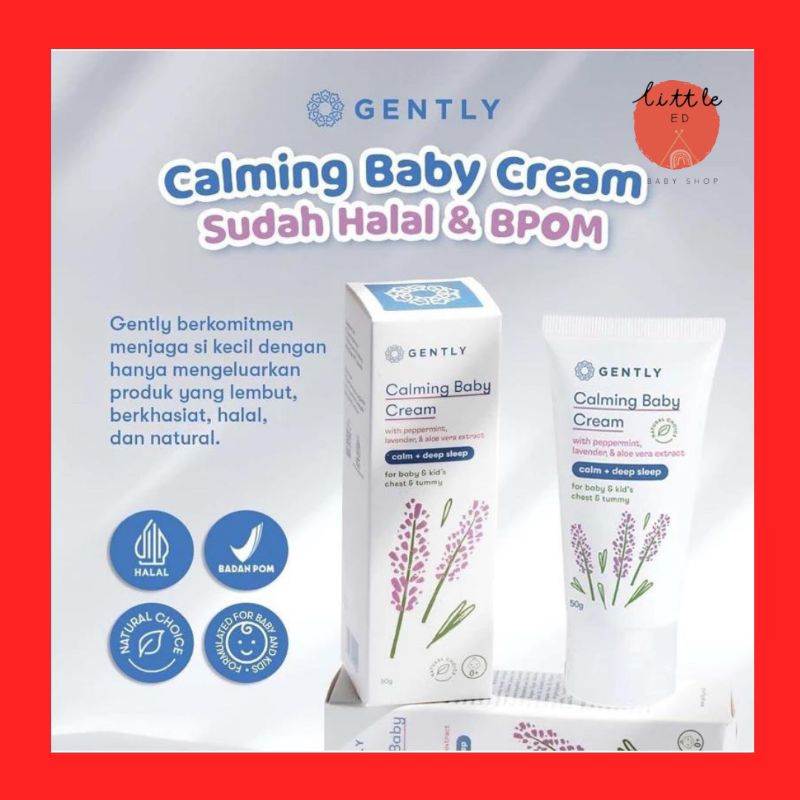 Jual Gently Calming Baby Cream 50gr Krim Penghangat Dan Pereda Kolik