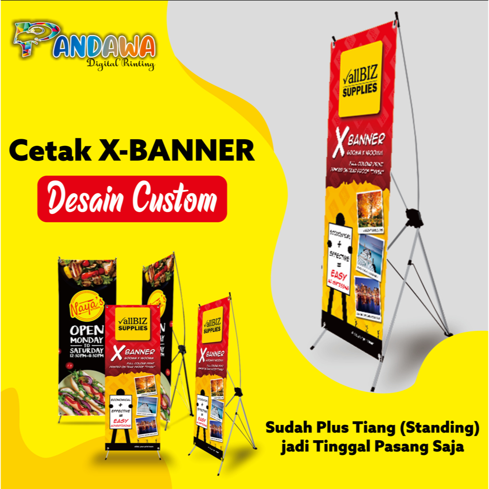 Jual Cetak X Banner Sudah Dengan Tiang Shopee Indonesia