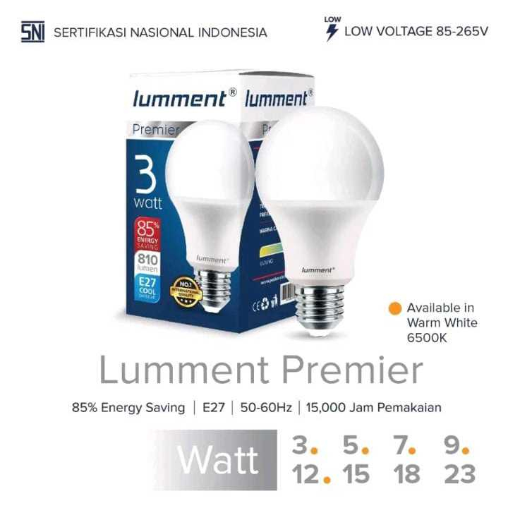 Jual Lumment Premier Lampu Bohlam Led W W W Watt Bulb Lamp Cahaya