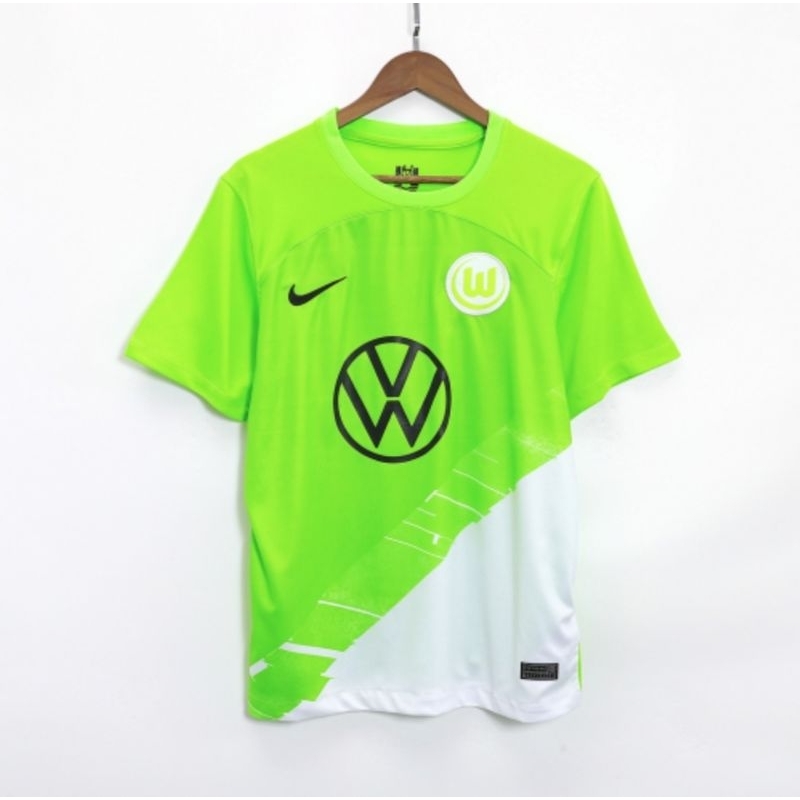 Jual Jersey Bola Wolfsburg Home Club Langka Medioker Shopee