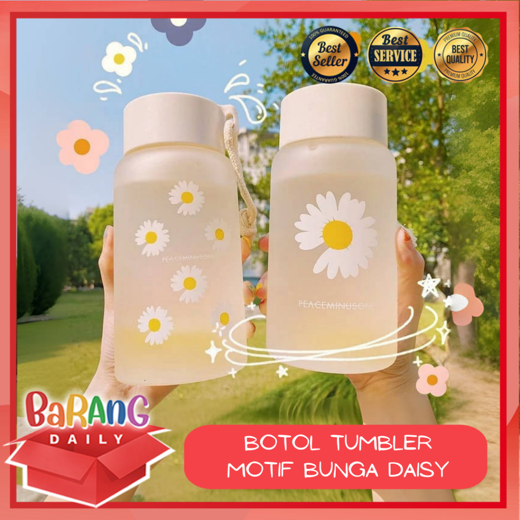 Jual Botol Air Minum Ml Tumbler Motif Bunga Daisy Tempat Air Minum