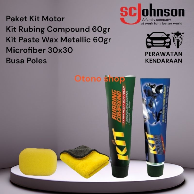 Jual Paket Kit Rubbing Compound Kit Paste Wax Metallic Kit Rubbing