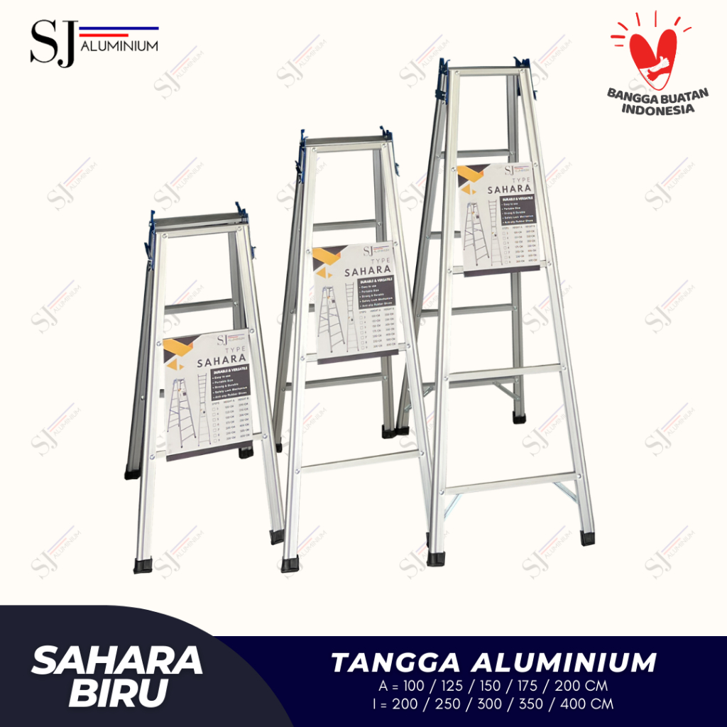 Jual Sahara Tangga Lipat Aluminium Jumbo Ladder Multifungsi Kg