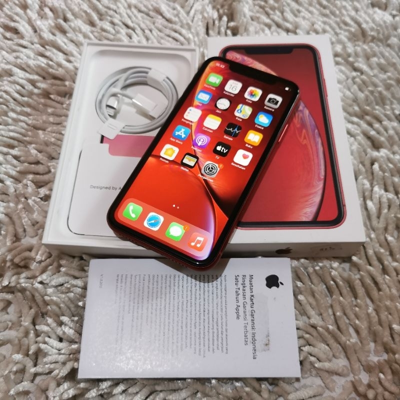 Jual IPhone XR 256GB 128GB Resmi IBoxx Fulset Normal Semua Shopee